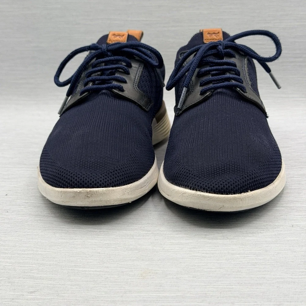 Wolf & Shepherd SwiftKnit Men's 10 Dress Sneakers Navy Blue Knit Casual Hybrid